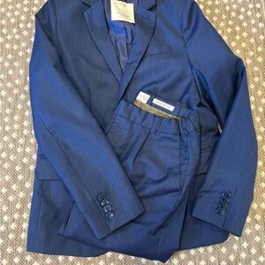 Zara Kids Navy Blue Pinstripe Suit size 11/12